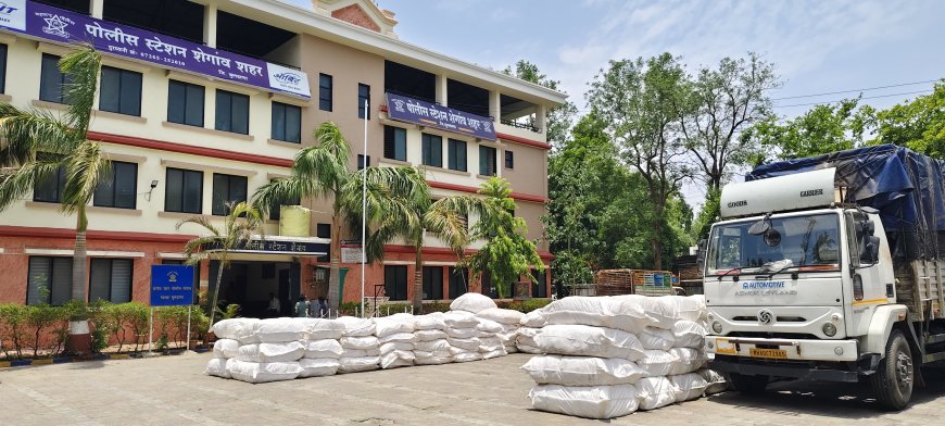 शेगावात प्रतिबंधित गुटखा-तंबाखूने भरलेला कंटेनर पकडला; अन्न व औषध प्रशासनाची धडक कारवाई, ७० लाखांचा मुद्देमाल जप्त