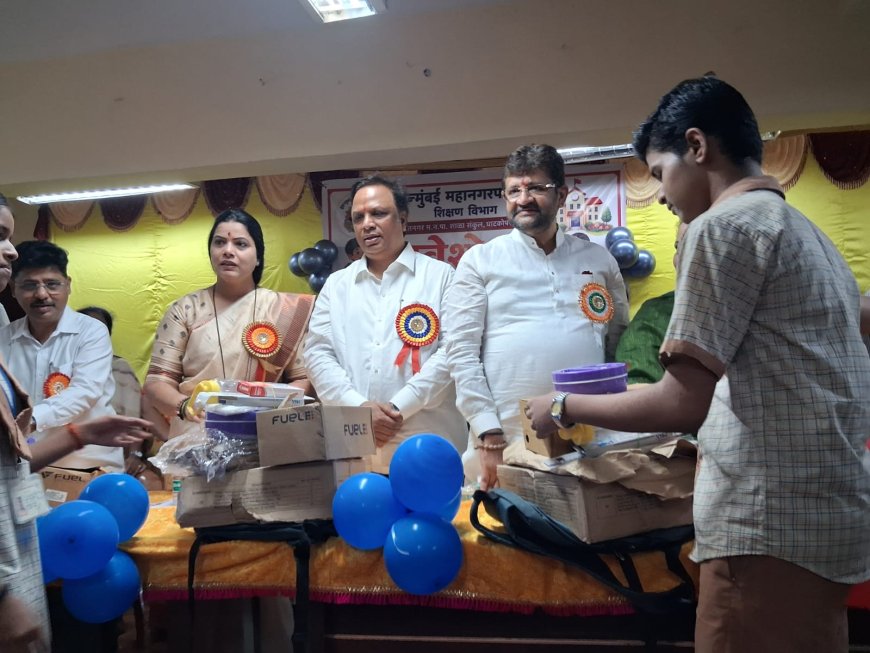 घाटकोपरमध्ये प्रवेशोत्सव उत्साहात; चिमुकल्या विद्यार्थ्यांचे जल्लोषात स्वागत, पराग शाह यांची उपस्थिती