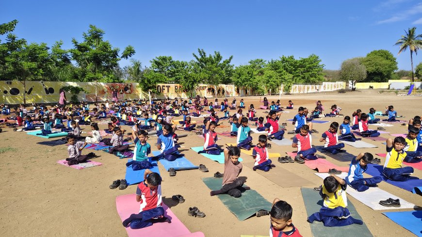 होरायझन अकॅडमीत आंतरराष्ट्रीय योग दिन आणि जागतिक संगीत दिन उत्साहात साजरा