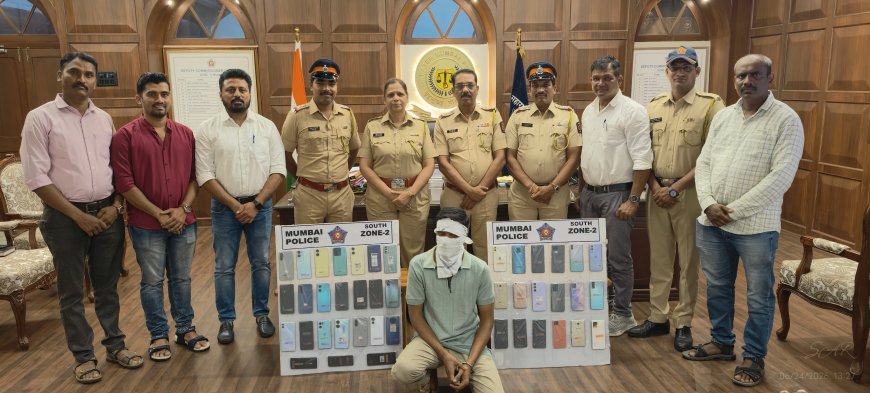 मुंबईत मोबाईल चोरी करणारा सराईत आरोपी अटकेत; ६ स्मार्टफोन जप्त, ५ गुन्ह्यांची उकल