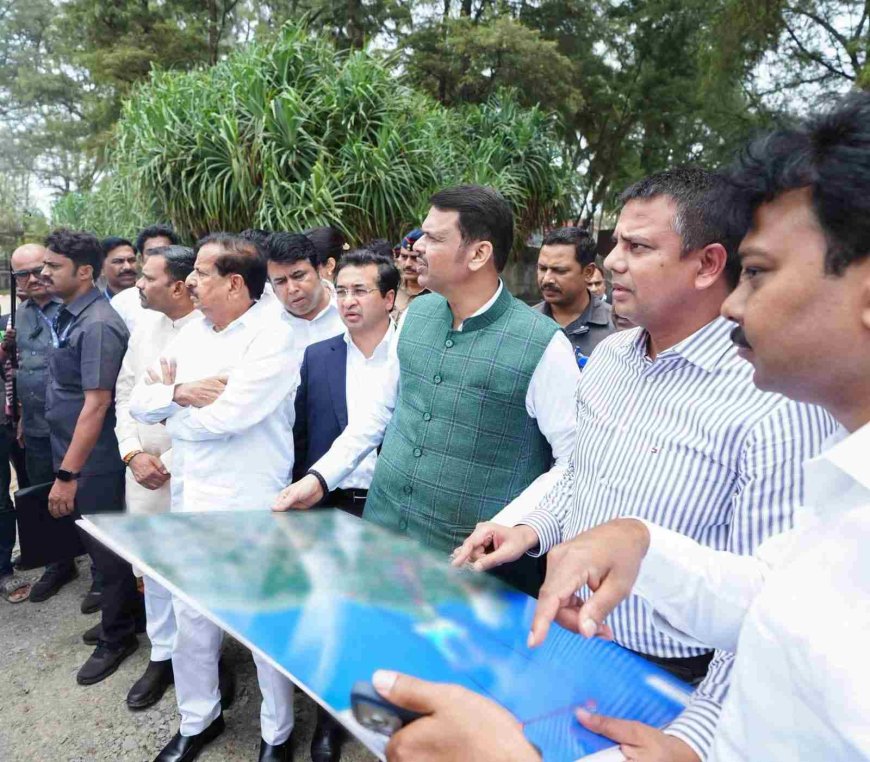पालघरच्या विकासाला वेग; मुख्यमंत्री देवेंद्र फडणवीस यांनी वाढवण बंदर, बुलेट ट्रेनसह महत्त्वाच्या प्रकल्पांची केली पाहणी