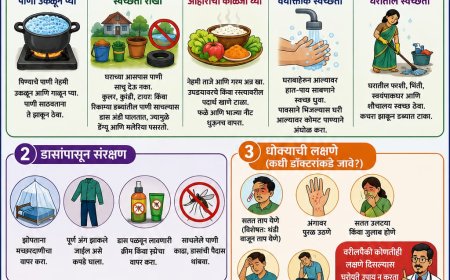 पावसाळ्यात आरोग्याची विशेष काळजी घ्या; जिल्हा प्रशासनाचे नागरिकांना आवाहन, १०४ टोल-फ्रीवर आरोग्य मदत उपलब्ध