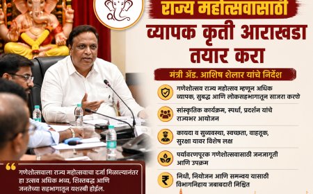 गणेशोत्सव राज्य महोत्सवासाठी व्यापक कृती आराखडा तयार करा; मंत्री ॲड. आशिष शेलार यांचे निर्देश