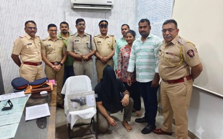 रात्र गस्तीदरम्यान गुन्ह्यातील फरार आरोपी अटकेत; पिस्तूल व ६ जिवंत काडतुसे जप्त