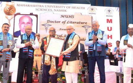 आरोग्य विज्ञान विद्यापीठाचा २५ वा दीक्षांत समारंभ उत्साहात; १२,२६३ विद्यार्थ्यांना पदवी प्रदान