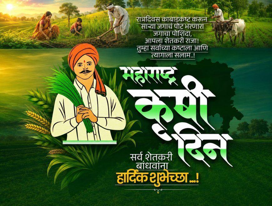 कृषी दिन : अन्नदात्याच्या योगदानाचा गौरव आणि वसंतराव नाईक यांच्या कार्याला अभिवादन