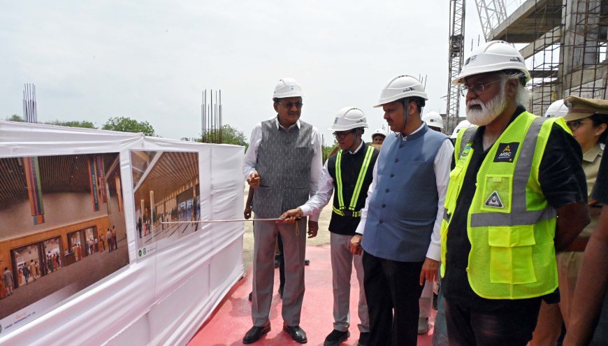 नागपुरात उभारत आहेत देशातील सर्वात मोठे इंटरनॅशनल ॲग्रिकल्चरल कन्व्हेंशन सेंटर; मुख्यमंत्री फडणवीसांनी केली पाहणी