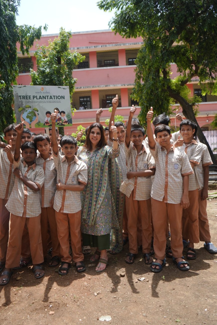 आज पेन्सिल, उद्या रोपटे! स्नेहआशा फाउंडेशनचा माहिममधील विद्यार्थ्यांना हरित भविष्याचा प्रेरणादायी संदेश