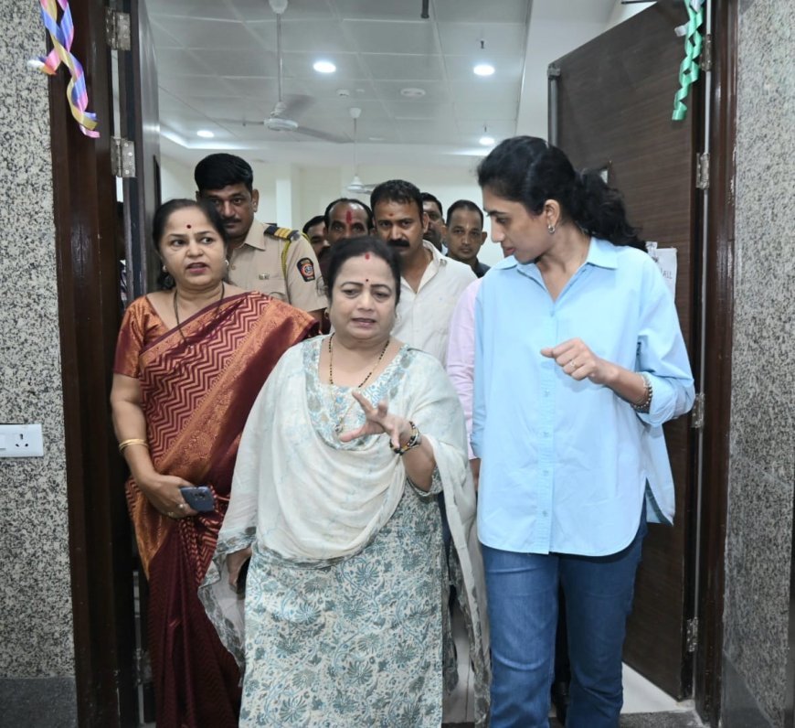 मुलुंडच्या अग्रवाल रुग्णालयाची किशोरी पेडणेकर यांची पाहणी; दर्जेदार आरोग्यसेवेसाठी आवश्यक सुविधांचा आढावा