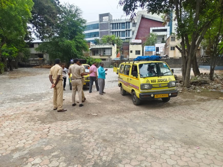 शालेय विद्यार्थ्यांच्या सुरक्षिततेसाठी पिंपरी-चिंचवडमध्ये संयुक्त कारवाई; ६९ वाहनांवर दंड, ₹३.०८ लाखांचा दंड वसूल