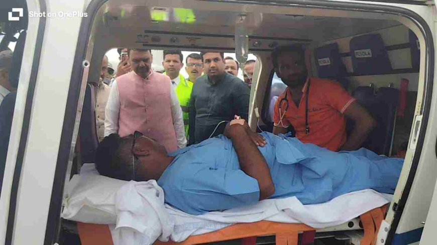 आषाढी वारीत प्रथमच एअर ॲम्ब्युलन्स सेवेचा वापर; मुख्यमंत्री देवेंद्र फडणवीस यांनी रुग्णाची घेतली भेट