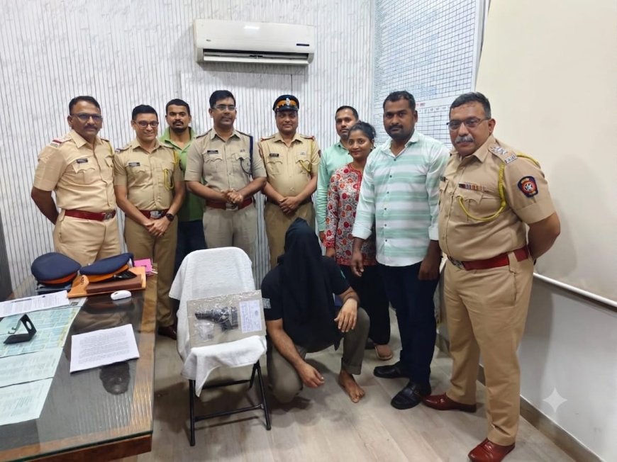 रात्र गस्तीदरम्यान गुन्ह्यातील फरार आरोपी अटकेत; पिस्तूल व ६ जिवंत काडतुसे जप्त