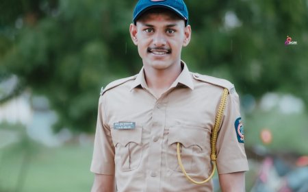 विस्थापित शेतकऱ्याचा मुलगा बनला महाराष्ट्र पोलीस; जिद्द आणि मेहनतीने साकारले स्वप्न