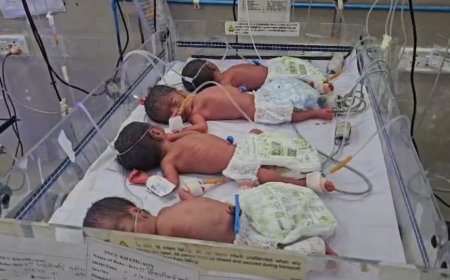 बुलढाण्यात दुर्मिळ घटना; महिलेने एकाच वेळी चार बाळांना दिला जन्म