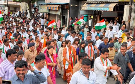 छत्रपती संभाजीनगरात भव्य तिरंगा रॅली; देशभक्तीच्या उत्साहाने शहर दुमदुमले