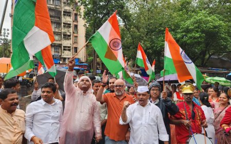 घाटकोपर पश्चिम विधानसभा मतदारसंघात ‘हर घर तिरंगा’ अभियानांतर्गत तिरंगा यात्रा उत्साहात