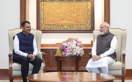 मुख्यमंत्री देवेंद्र फडणवीस यांचा नवी दिल्ली दौरा; पंतप्रधान मोदींसह केंद्रीय मंत्र्यांशी महत्त्वपूर्ण प्रकल्पांवर चर्चा