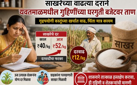 साखरेच्या भाववाढीने गृहिणींच्या डोक्याला ताप; यवतमाळच्या ‘लाडक्या बहिणीं’ची सरकारकडे आर्त विनवणी