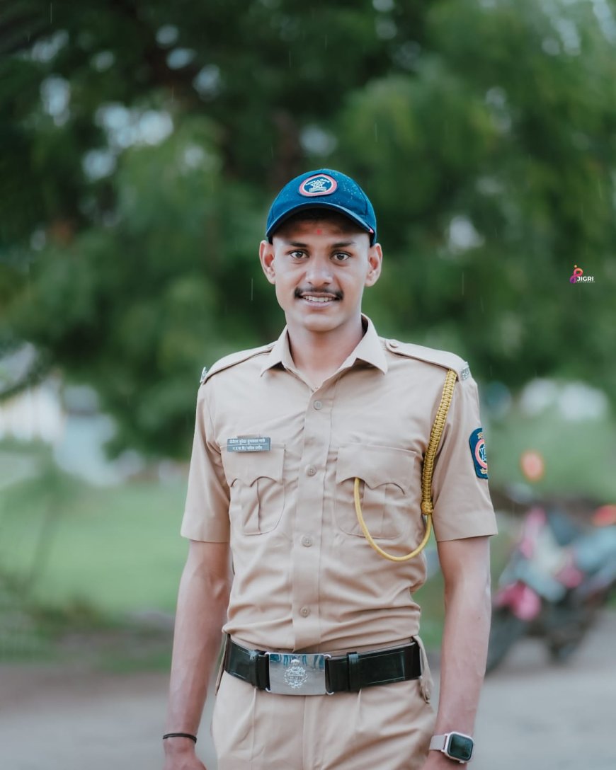 विस्थापित शेतकऱ्याचा मुलगा बनला महाराष्ट्र पोलीस; जिद्द आणि मेहनतीने साकारले स्वप्न