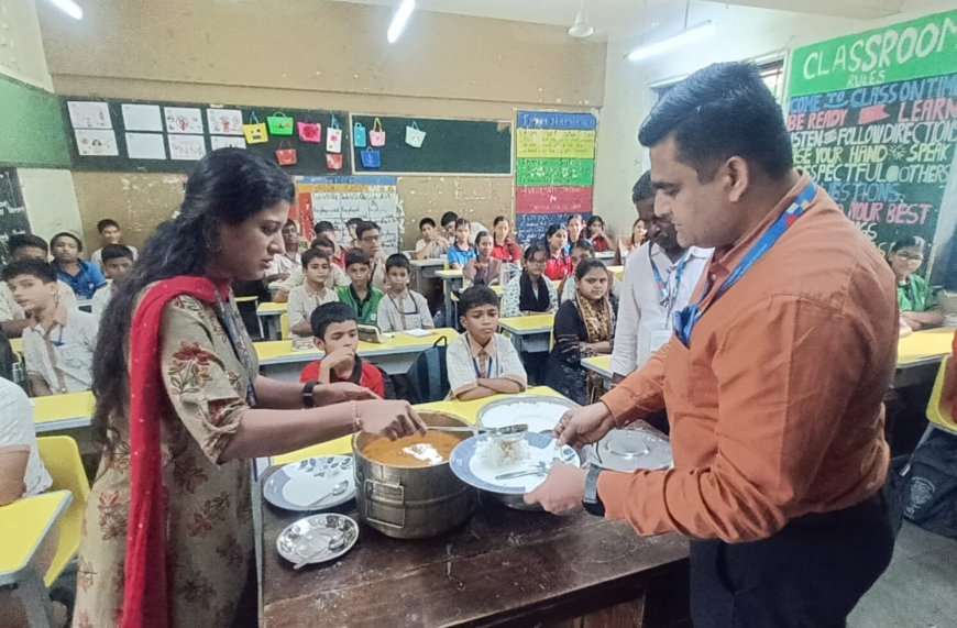 घाटकोपरमधील पालिका शाळेतील मध्यान्ह भोजनाची वैद्यकीय अधीक्षकांकडून तपासणी