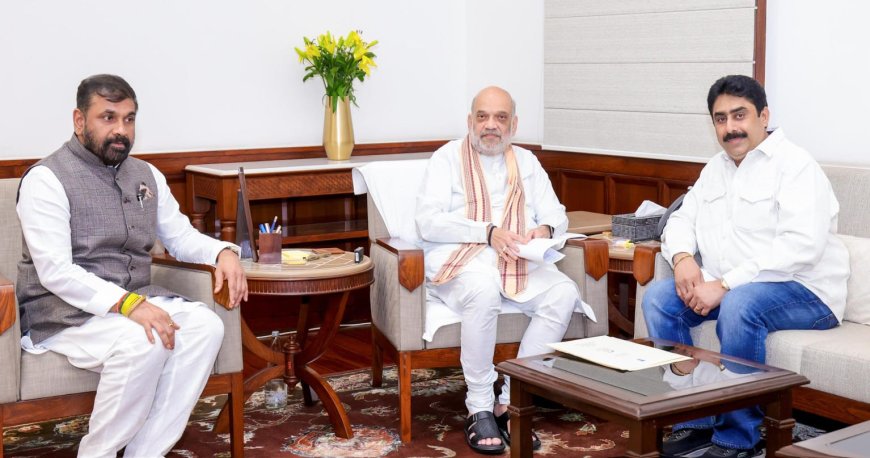सचिन अहिर यांच्या नेतृत्वाखालील शिष्टमंडळाची केंद्रीय मंत्री अमित शहा, पियुष गोयल व सर्बानंद सोनोवाल यांची सदिच्छ भेट