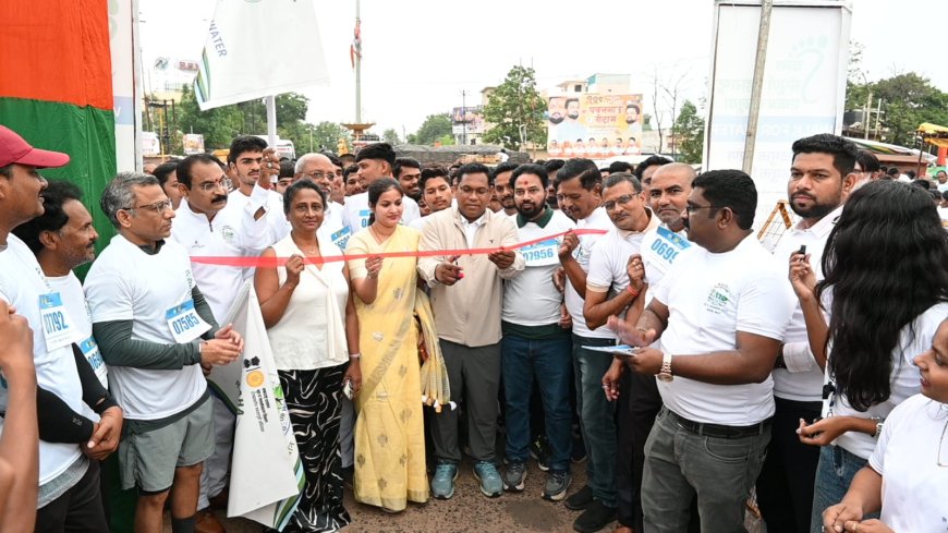 ‘महा वॉकेथॉन-वॉक फॉर वॉटर’ला गडचिरोलीवासीयांचा उत्स्फूर्त प्रतिसाद; पाण्याचा प्रत्येक थेंब वाचविण्याचा संकल्प