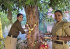 महिला पोलिसांच्या हस्ते गणरायाची स्थापना; शिवयुवा प्रतिष्ठानचा स्तुत्य उपक्रम