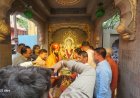 अमित राजसाहेब ठाकरे यांच्या हस्ते कसबा पेठेतील श्री हनुमान क्लबच्या गणरायाची आरती