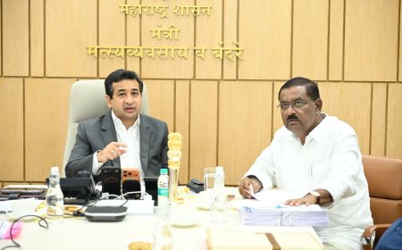 आष्टी विधानसभा मतदारसंघातील फिश मार्केट उभारणीची कार्यवाही गतिमान करा – मत्स्यव्यवसाय मंत्री नितेश राणे
