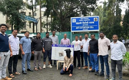 पिंपरी-चिंचवडमध्ये खंडणीविरोधी पथकाची धडक कारवाई; MCOCA प्रकरणातील पाहिजे आरोपीकडून पिस्तूल, मॅगझिन व जिवंत काडतुसे जप्त