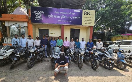 सराईत वाहनचोरांच्या मुसक्या आवळल्या; २ आरोपी अटकेत, २१ मोटारसायकली जप्त