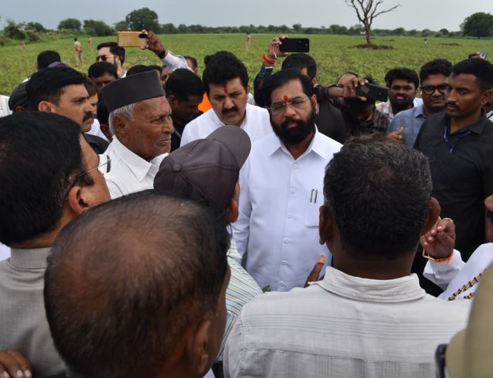 शेतकऱ्याला वाऱ्यावर सोडणार नाही; जास्तीत जास्त मदत करणार’ – उपमुख्यमंत्री एकनाथ शिंदे