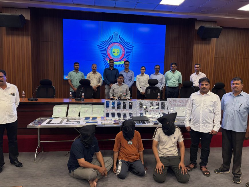 मोबाईल सिमकार्ड व विविध बँक खात्यांचा वापर करून ऑनलाइन सायबर फसवणूक; तीन आरोपी अटकेत